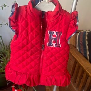 Tommy Hilfiger toddler girl red vest